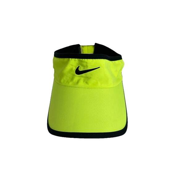 Nike Featherlight Dri fit  Women's Neon Yellow Visor Cap Adjustable Tennis Golf - Picture 1 of 6